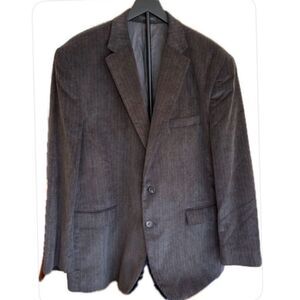 CHAPS Chocolate Brown Corduroy Blazer Jacket 48R
